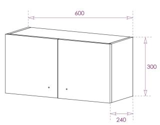 Шкаф подвесной Onika Нива 306001 30x60см белый